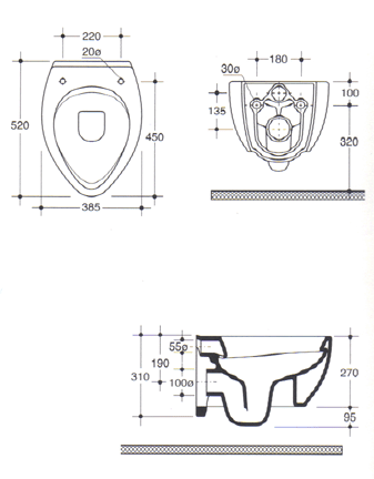 Master Ceramiche Vaso Toalett