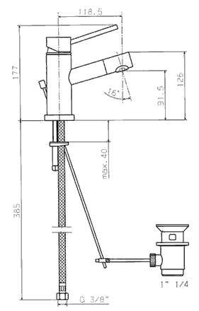 Blandebatteri, Dusj, Servant