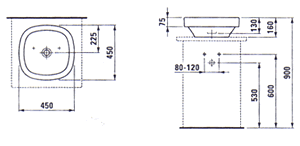 Laufen Palomba Servanter