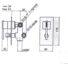 Blandebatteri, Dusj, Servant